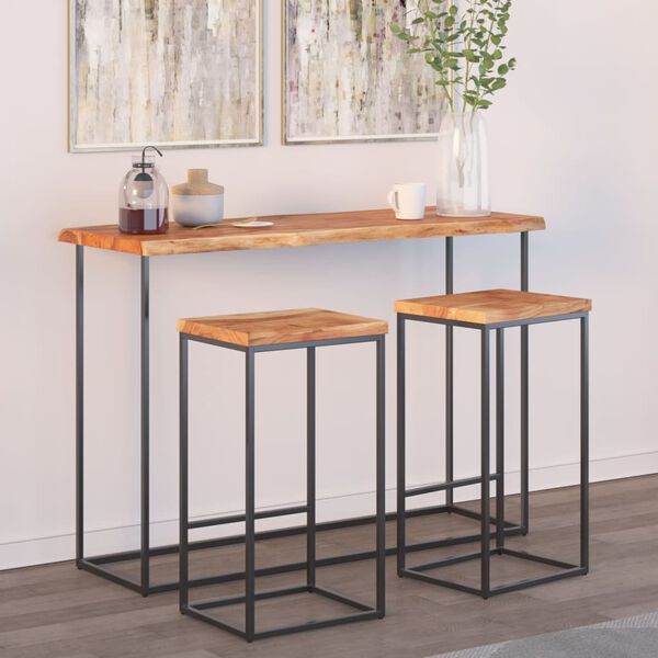 vidaXL Table Top Natural Wood Solid Acacia Wood 43.3 x 15.7 in Durable