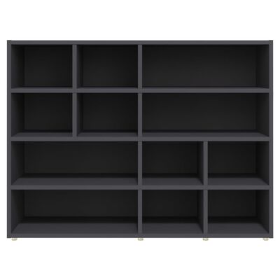 vidaXL Side Cabinet Gray 38.2"x12.6"x28.3" Engineered Wood