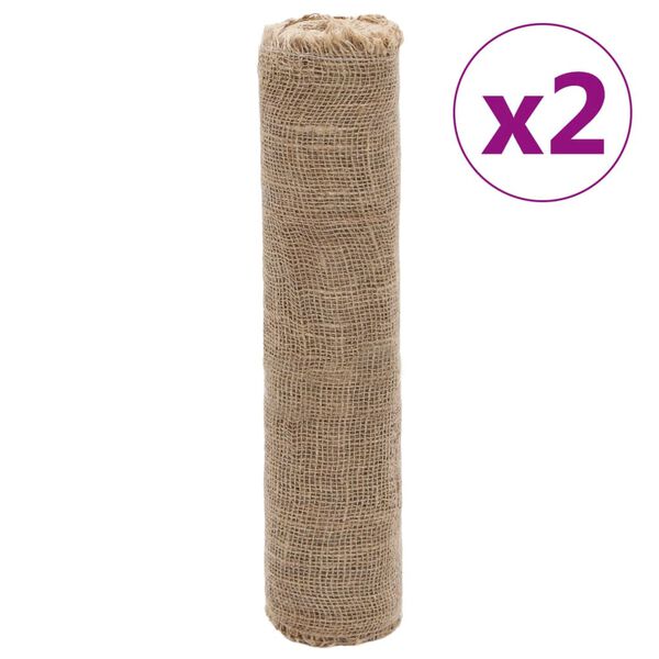vidaXL Jute Roll Natural 100% Jute Rectangular Rustic Jute Rolls