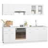 vidaXL Kitchen Cabinet Set White Engineered Wood Standard