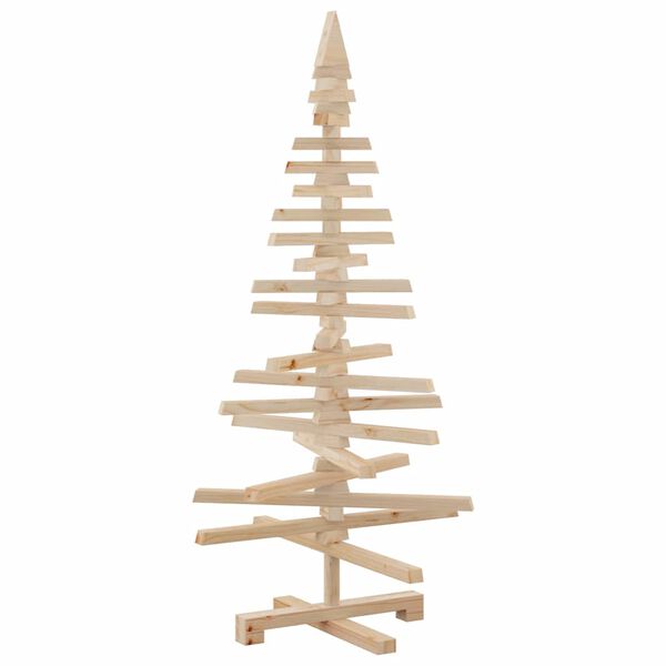 vidaXL Wooden Christmas Tree for Decoration 47.2" Solid Wood Pine