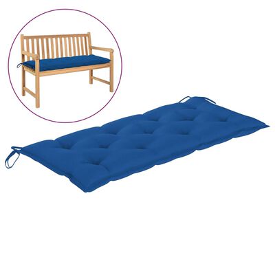 vidaXL Garden Bench Cushion Blue 47.2"x19.7"x 2.8" Fabric