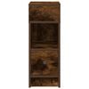 vidaXL Bedside Cabinet Set of 2 Smoked oak Engineered wood