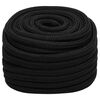 vidaXL Work Rope Black 0.79 " 82.0 ' Polyester