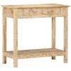 vidaXL Console Table Natural wood Solid Mango Wood 31.5 x 13.8 x 29.1 in