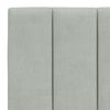 vidaXL Headboard Cushion Light Grey Velvet (100% polyester) 55.1 in wide