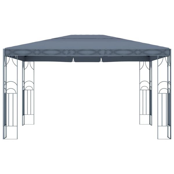 vidaXL Gazebo Anthracite Steel frame 157.5 x 118.1 in