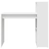 vidaXL Desk with Shelf White 108 x 55 x 103.5 cm Engineered wood