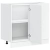 vidaXL Kitchen Base Cabinet White Engineered Wood Medium Adjustable Feet