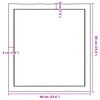 vidaXL Table Top Medium brown Solid oak wood Medium Table Top Square
