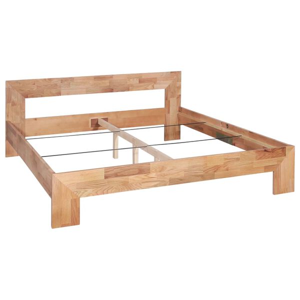 vidaXL Bed Frame Oak Solid Oak Wood Double Tough Bed Frame
