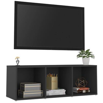 vidaXL TV Stand Gray 42.1"x13.8"x14.6" Engineered Wood