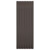 vidaXL Roof Panels 12 pcs Galvanized Steel Brown 39.4"x14.2"