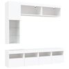vidaXL TV Wall Cabinet Set White Engineered wood Large