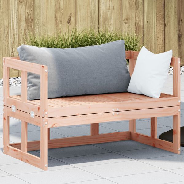 vidaXL Garden Sofa Bench Natural wood Solid Douglas wood Extendable