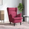vidaXL Armchair Wine Red Velvet, Plywood Standard Durable Armchair