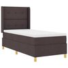 vidaXL Box Spring Bed with Mattress Brown 31.5" x 78.7" fabric