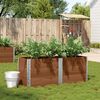 vidaXL Garden Planter Brown Solid Pine Wood 59.1 in Stackable