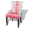 vidaXL Armchair with Patchwork Design Fabric