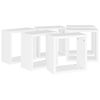 vidaXL Cube Shelf Set of 6 White Engineered wood