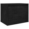 vidaXL TV Cabinet Set of 6 Black Solid pinewood TV Cabinet Rectangular