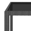 vidaXL Garden Table Set of 3 Black