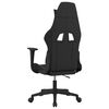 vidaXL Gaming Chair Black and Cream Fabric