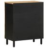 vidaXL Sideboard Black Solid rough mango wood Medium Sideboard
