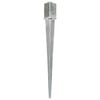 vidaXL Ground Spikes 12 pcs Silver 3.1x3.1x35.8" Galvanised Steel