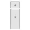 vidaXL Narrow Bathroom Cupboard White Engineered wood Slim