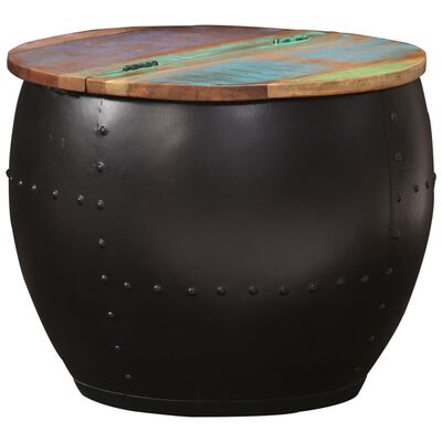 vidaXL Coffee Table 20.9"x16.9" Solid Reclaimed Wood