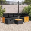 vidaXL Garden Sofa Set Black
