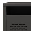 vidaXL Bedside Cabinet Black Cold-rolled steel Compact Bedside Cabinet