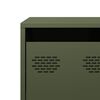 vidaXL TV Cabinet Olive Green Cold-rolled Steel Adjustable Feet