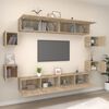 vidaXL 8 Piece TV Stand Set Sonoma Oak Engineered Wood