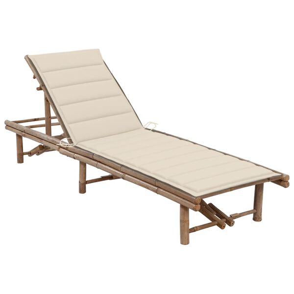 vidaXL Patio Sunlounger Height-Adjustable Sun Lounger Rectangular