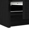 vidaXL TV Cabinet Black Engineered Wood 39.4 in x 13.8 in x 21.3 in