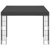 vidaXL Wall-mounted Gazebo Anthracite Polyester, Steel 10x10 Feet