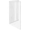 vidaXL Dog Gate Set of 2 White Poplar Wood 63.0 in total length