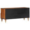 vidaXL TV Cabinet Honey Brown Solid Mango Wood, Engineered Wood, Iron