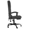 vidaXL Massage Office Chair Black Faux leather, metal, plywood, foam