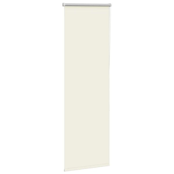 vidaXL Roller Blind Off white 100% Polyester, Aluminum top rail