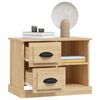 vidaXL Bedside Cabinet Sonoma Oak Engineered wood Compact