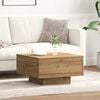 vidaXL Coffee Table Artisan Oak 21.65 x 21.65 x 12.20 in