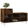 vidaXL Shoe Cabinet Smoked Oak Engineered wood Medium Shoe Cabinet