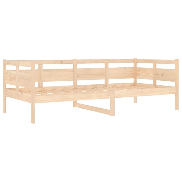 vidaXL Day Bed Natural Wood Solid pine wood, Plywood 35.4x78.7 in