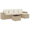 vidaXL Garden Sofa Set Beige, Cream White