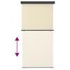 48419 vidaXL Balcony Side Awning 49.2"x98.4" Cream