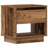 vidaXL Nightstand with Drawer 2 pcs Old Wood 17.72 x 13.39 x 17.32 in