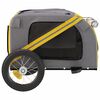 vidaXL Pet Bike Trailer Yellow Oxford fabric Medium Pet Bike Trailer